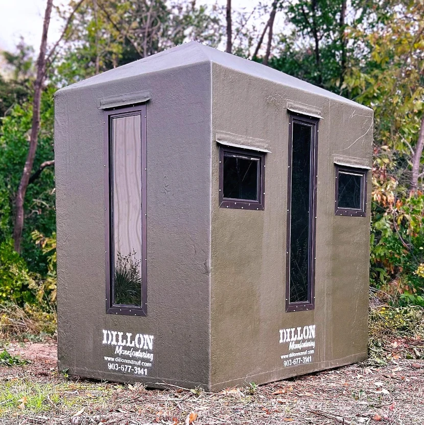 Dillon Manufacturing 4' x 6' Fiberglass Combination Bow and Rifle Blind - Image 6