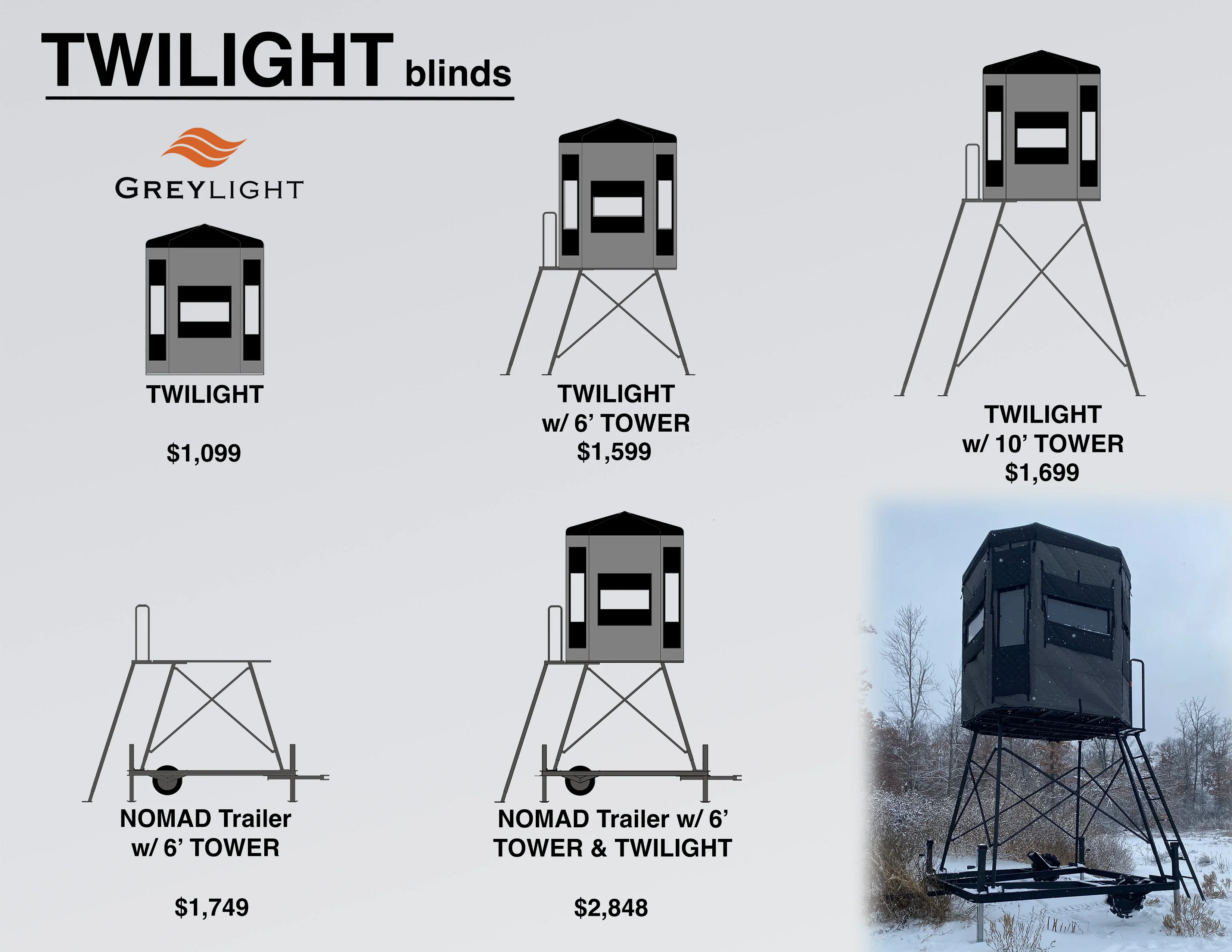 Greylight 6' Premium Hunting Blind Tower (Tower Only) - Image 3