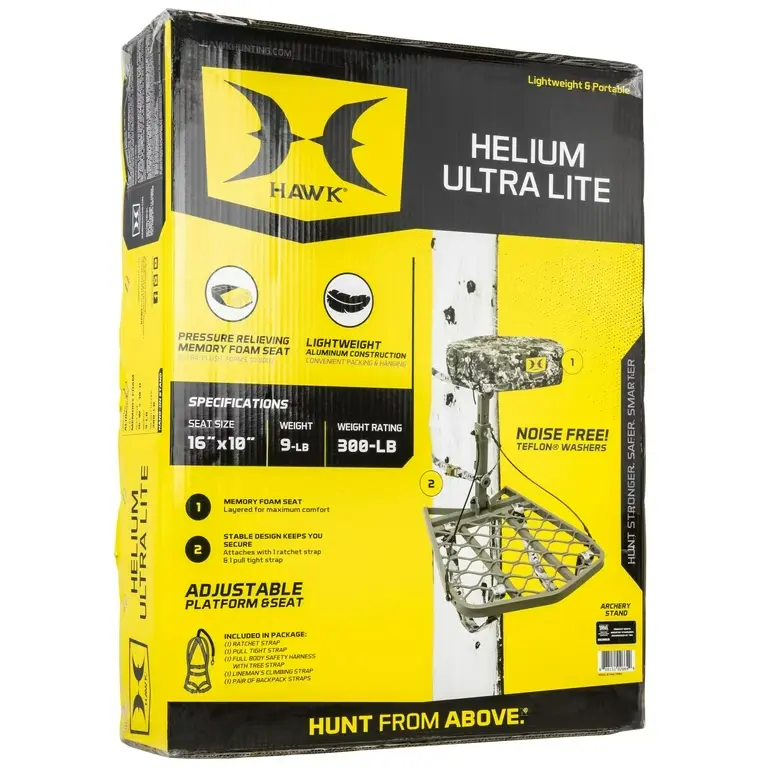 Hawk Helium Ultra Lite Hang-On Treestand - 11 lbs - Image 8