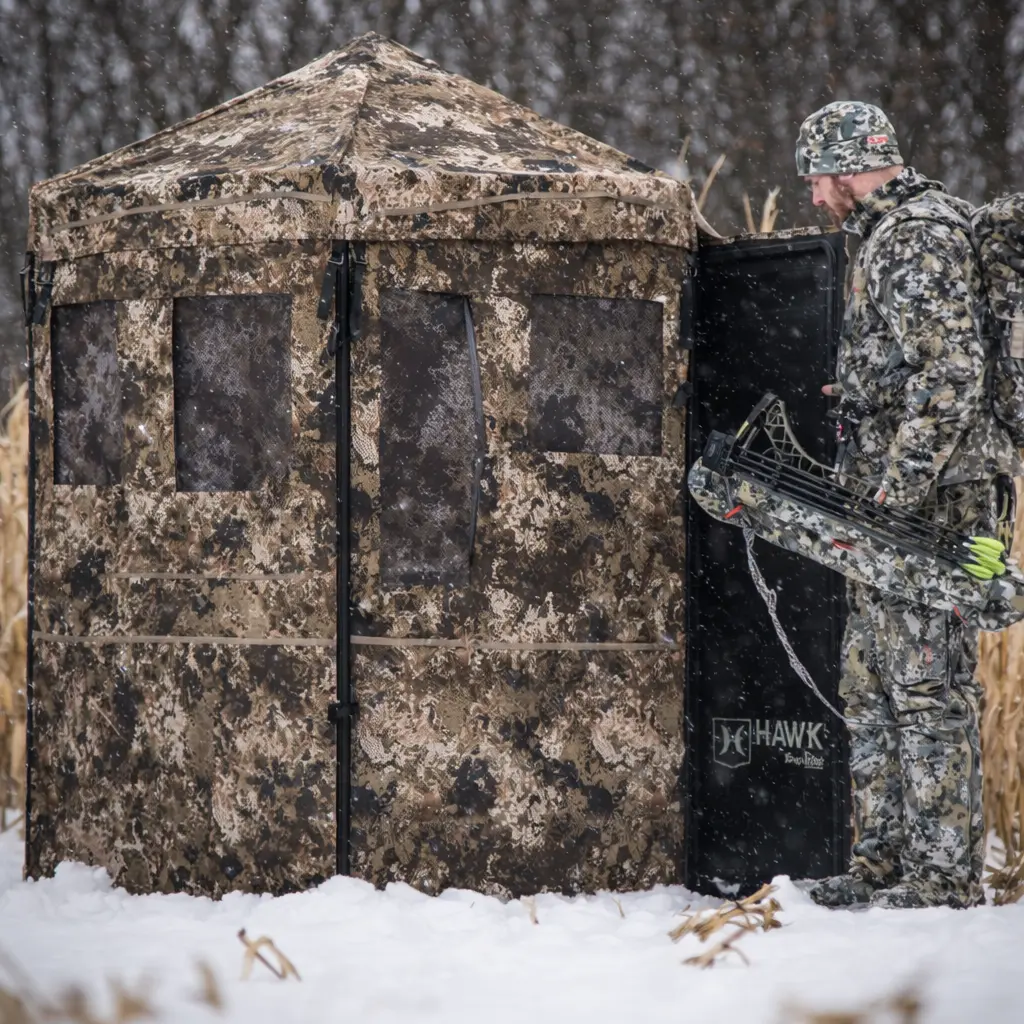 Hawk Down & Out Scout Soft Sided Hunting Blind - 59"W x 79"H - Image 2