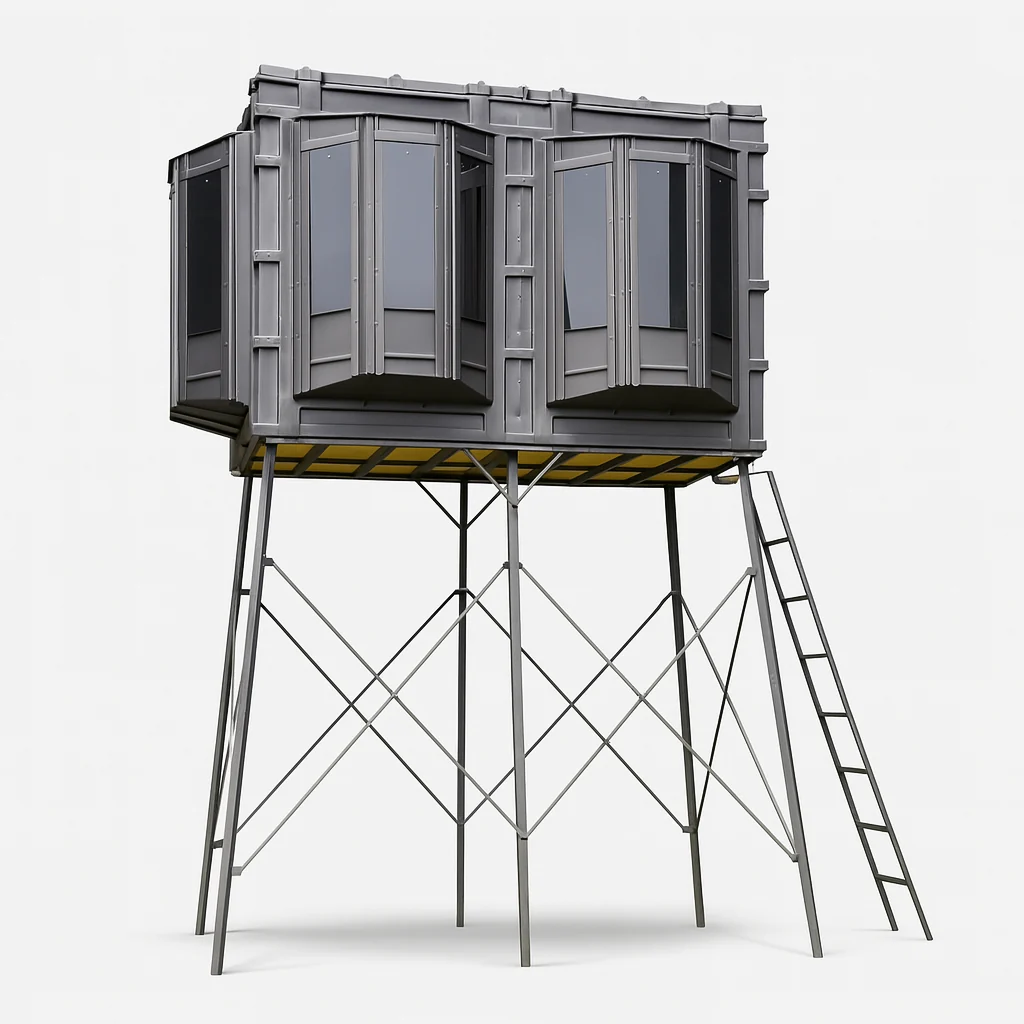 Hughes The Lodge 4'x8' Deer Hunting Blind - Fully Loaded Edition - Image 6