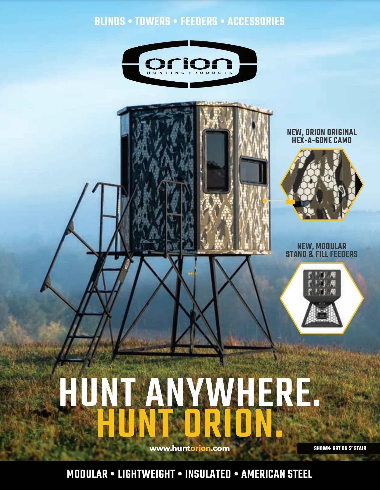 Orion Hunting 6' x 6' Premium Deer Hunting Blind - Image 22