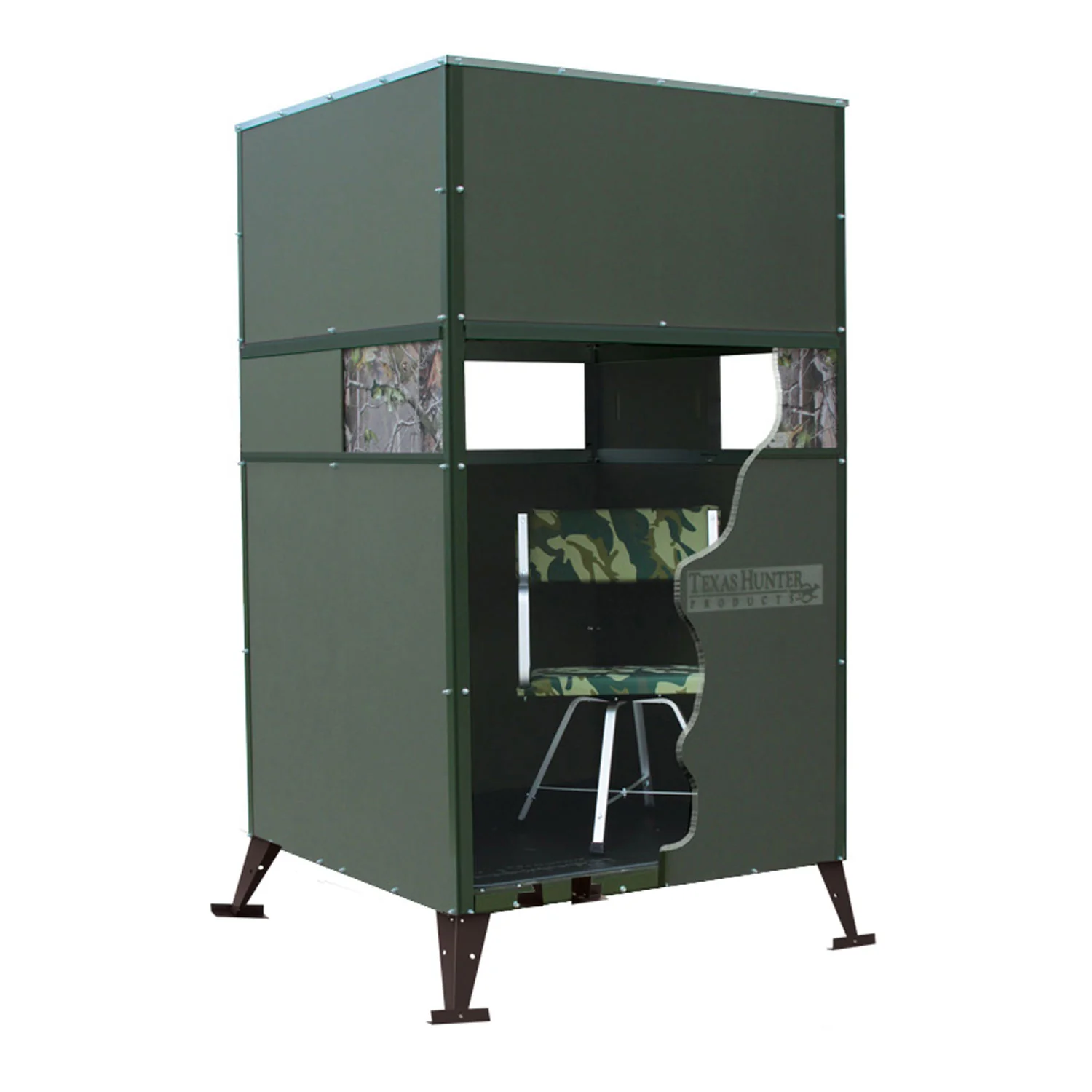 Texas Hunter Trophy Deer Blind 4' x 4' with 8' Tower - Image 10