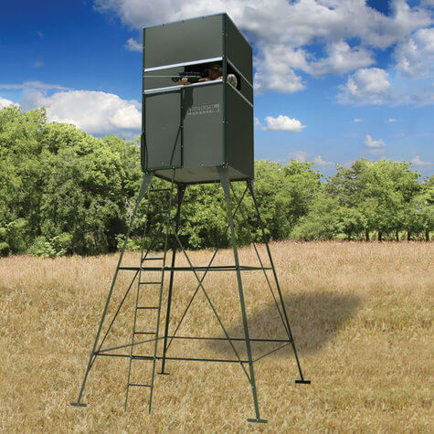 Texas Hunter Trophy Deer Blind 4' x 4' with 8' Tower - Image 2