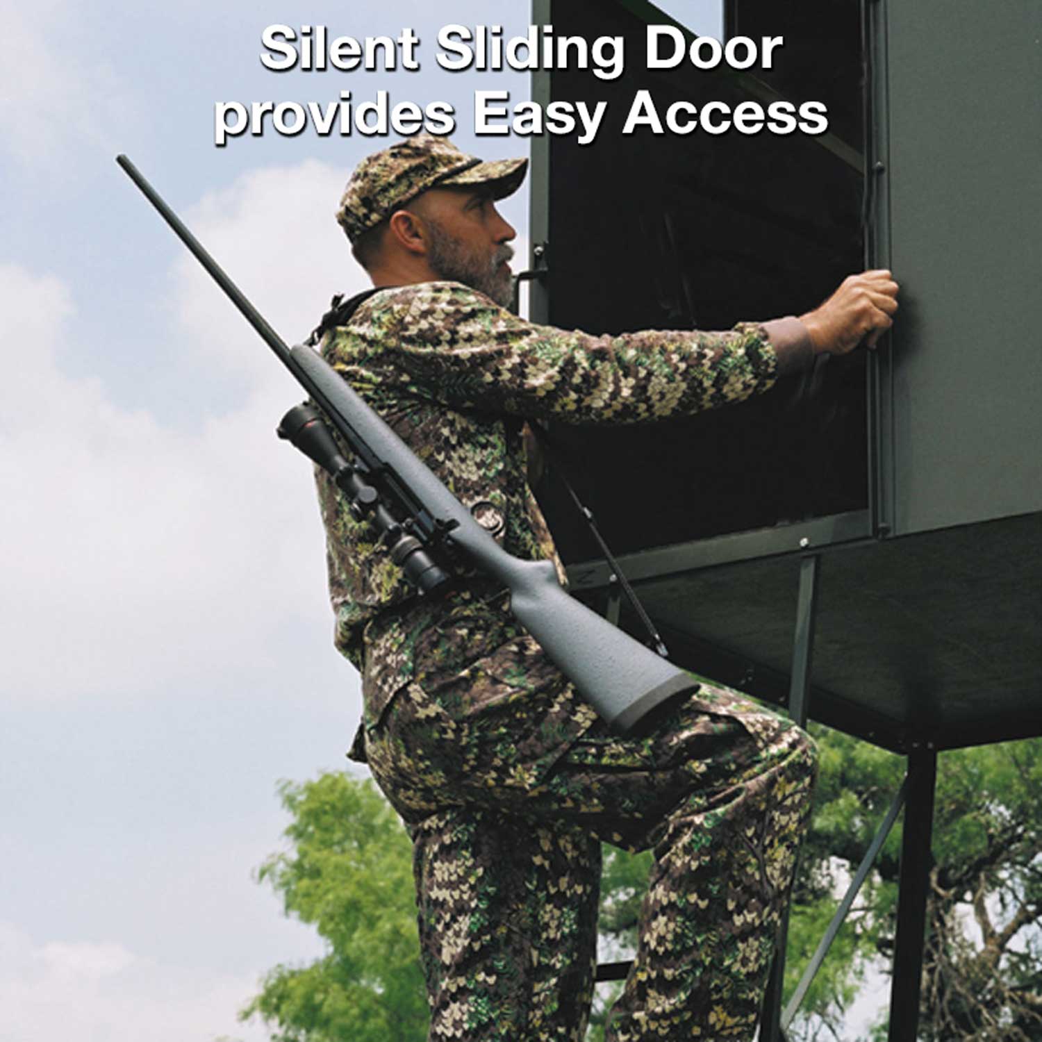 Texas Hunter Trophy Deer Blind 4' x 8' with Ground Legs - Image 5