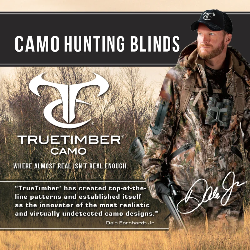 Texas Hunter Wrangler Rifle Octagon Shaped Camo Aluminum 5' x 7' Deer Blind with 4' Tower - Image 9