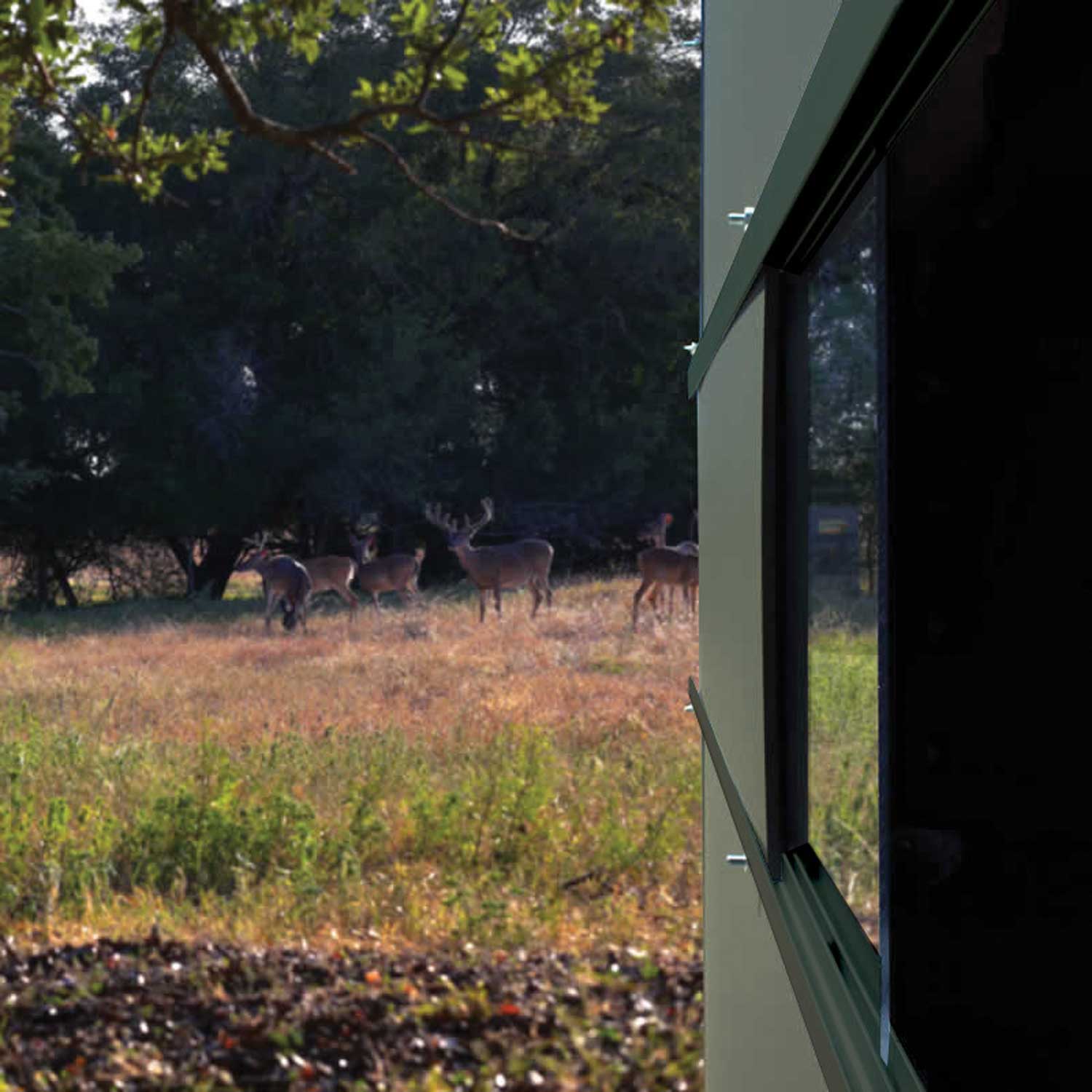Texas Hunter Xtreme Deer Blind 4' x 4' with Full Door and 8' Tower - Image 5