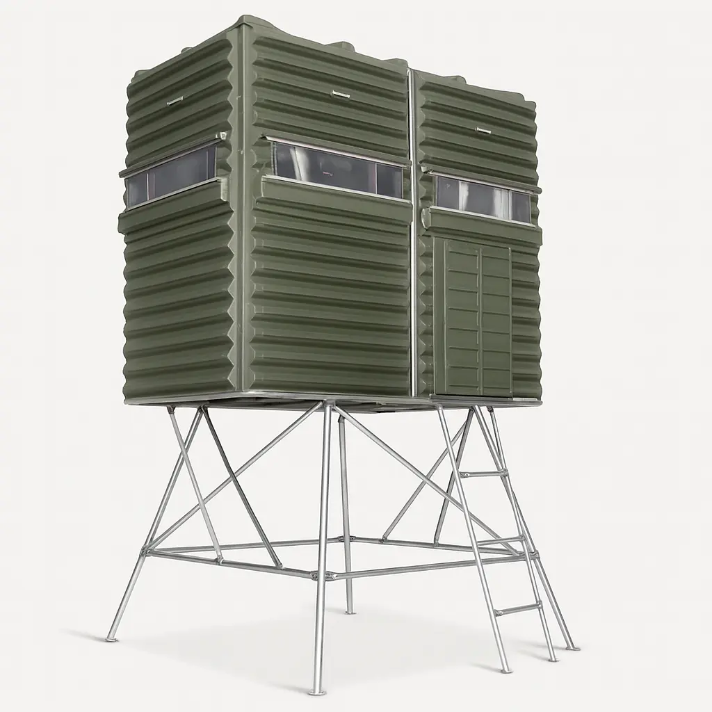 The Blynd 4' x 8' Hunting Blind with Half Door - Image 10