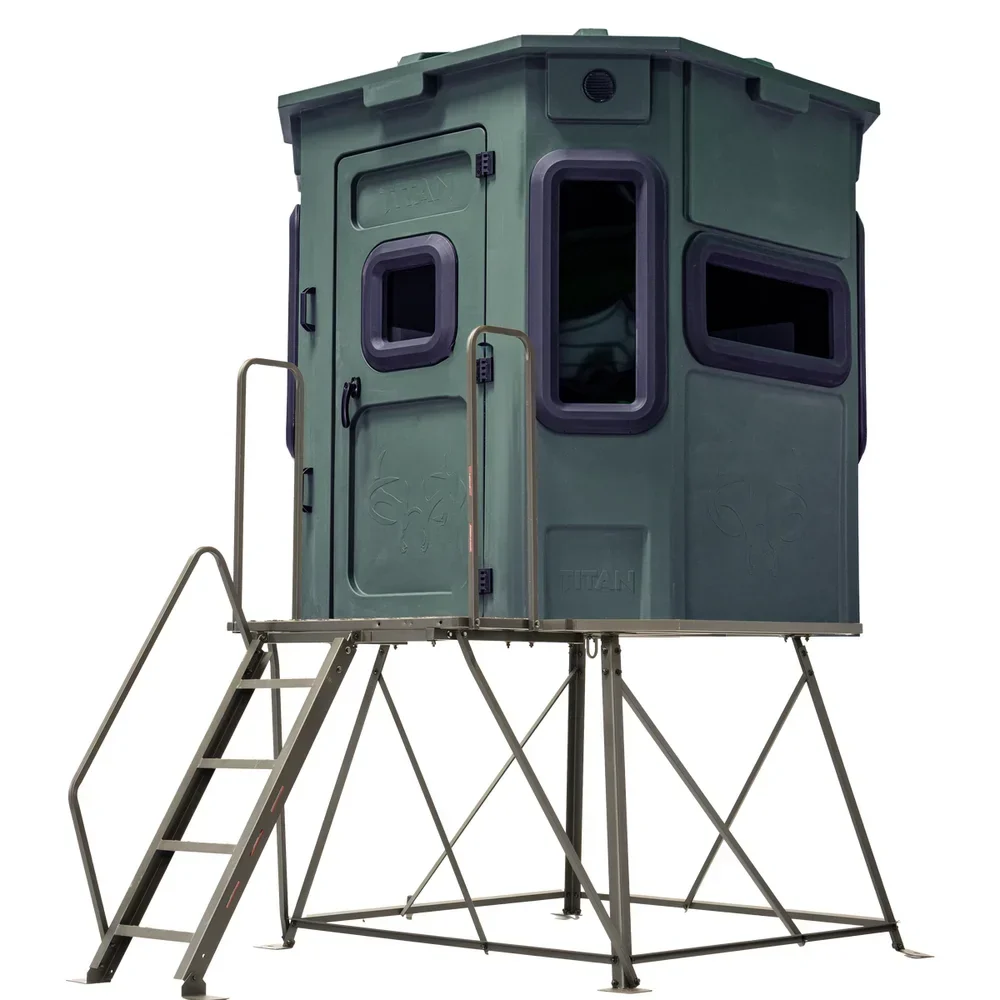 Titan Hunting Blinds 4 ft. Tower with Porch and Ladder - Image 6