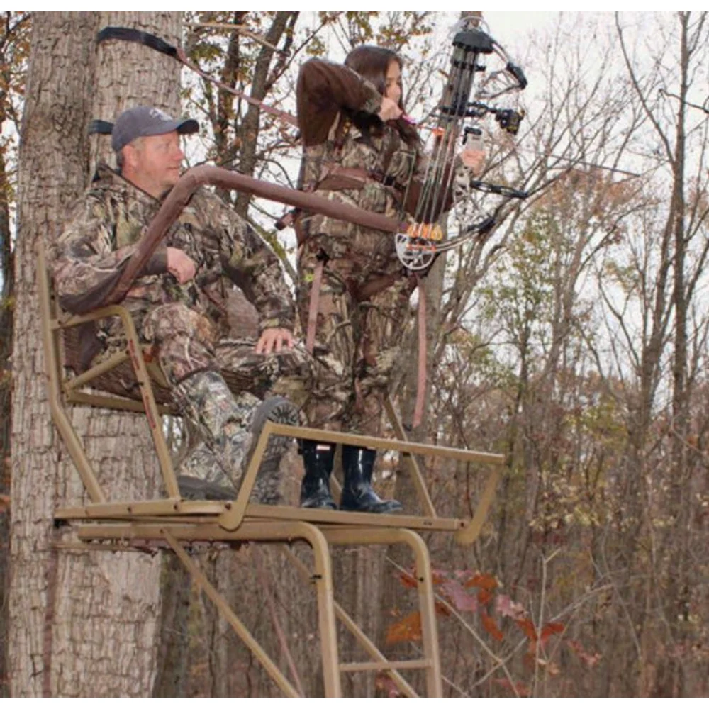 Trophy Treestands Skywalker 16 ft Two-Person Ladderstand - Image 2